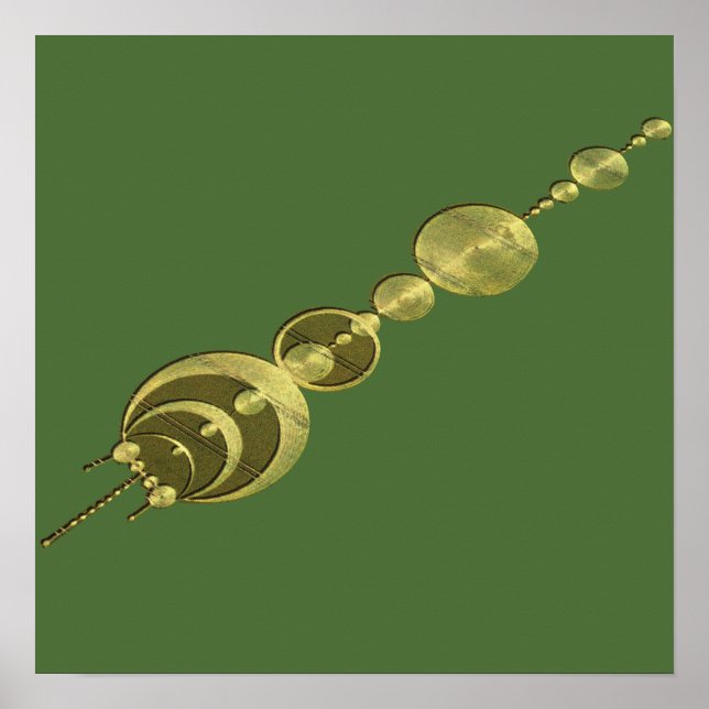 Konstnärlig Skörd-cirkel Poster (Framsidan)