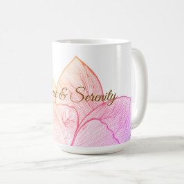 Konstnärlig solnedgångsblomma "Balans & Serenitet" Kaffemugg