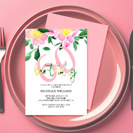 Konstnärlig sommartid, Blommigt, vattenfärg Art Bi Inbjudningar