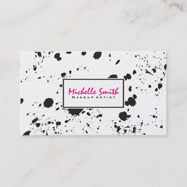 Konstnärlig spatter II (avtalskort) Tidsbeställning Kort (Framsida)