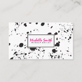Konstnärlig spatter visitkort