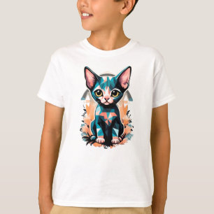 Konstnärlig sphynx-katt t shirt