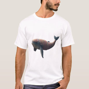 Konstnärlig T-shirt med garnomslagen valillustrati