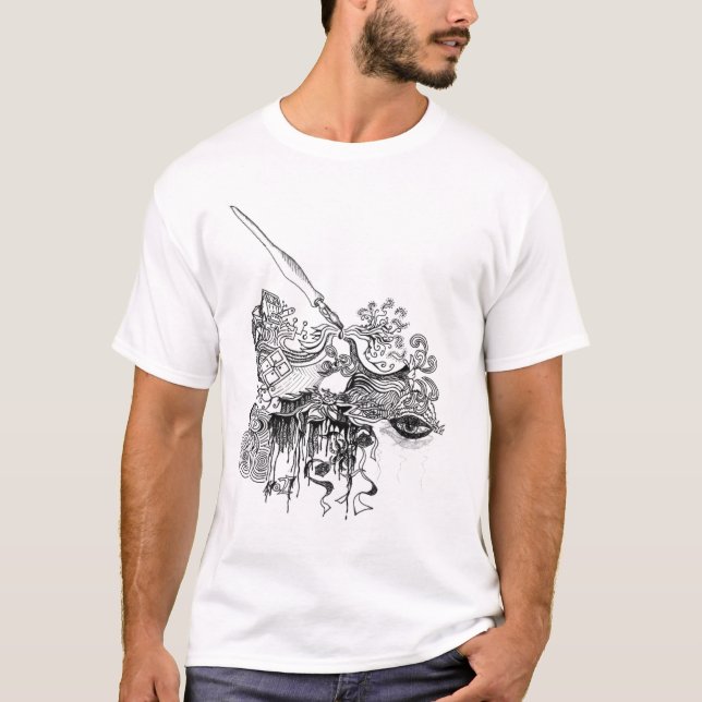 Konstnärlig Teeshirt Tröja (Framsida)