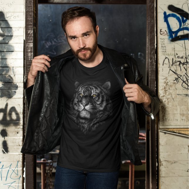 Konstnärlig Tigerhuvud-grafik T Shirt (Skapare uppladdad)