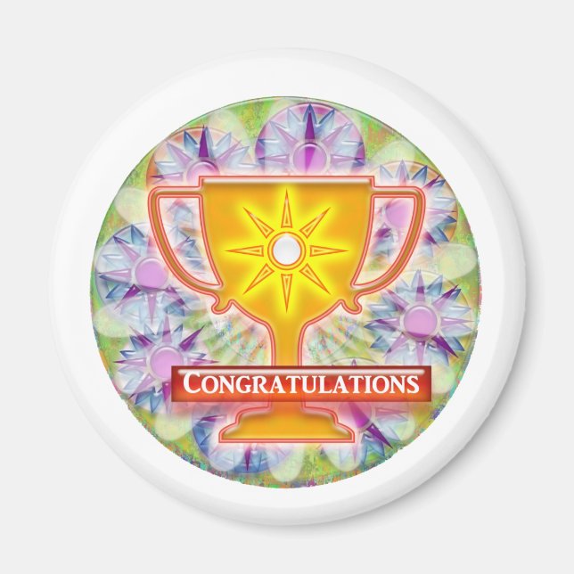 Konstnärlig tilldelning : GRATTISAR Magnet (Framsidan)