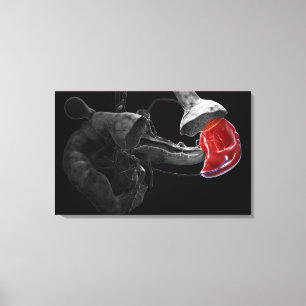 Konstnärlig tolkning 3d av spleenen canvastryck
