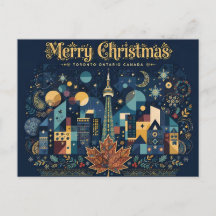 Konstnärlig Toronto, Kanada, God Jul