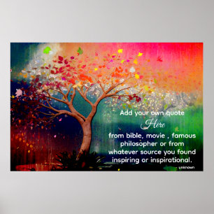 *~* Konstnärlig Träd AP81 Etheral Calming DIY Quot Poster