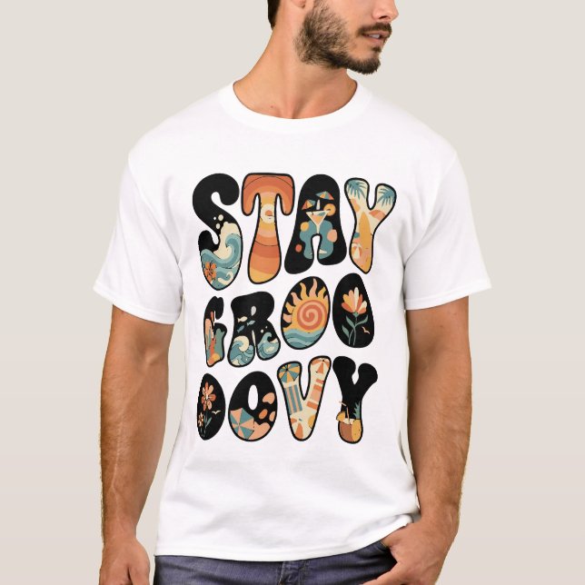 Konstnärlig Tropisk Design Sommar Vibbar för Stran T Shirt (Framsida)
