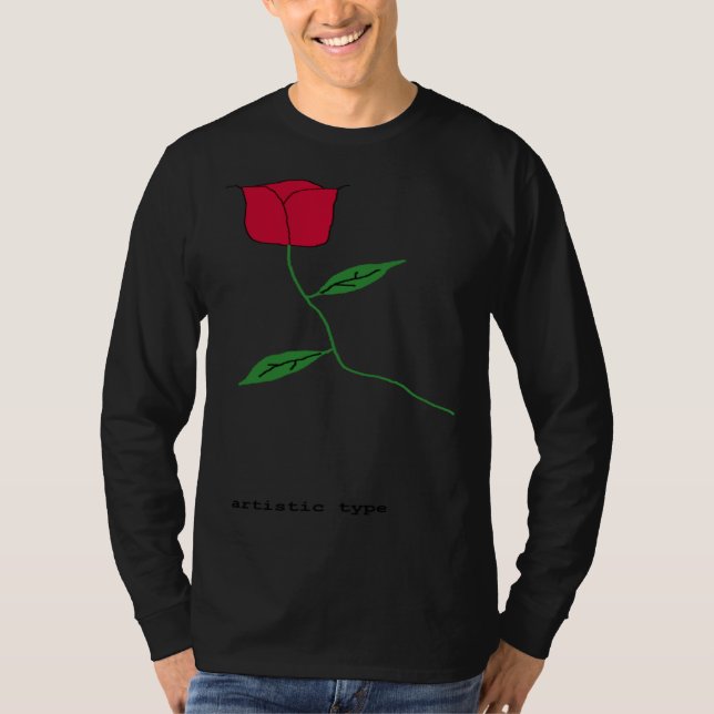 Konstnärlig typ t shirt (Framsida)