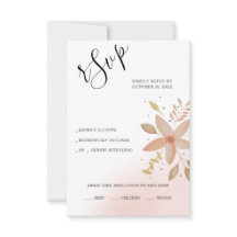 Konstnärlig, unik Terracotta-Blommigt vattenfärg