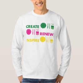 Konstnärlig vårknolling-långärmad t-shirt
