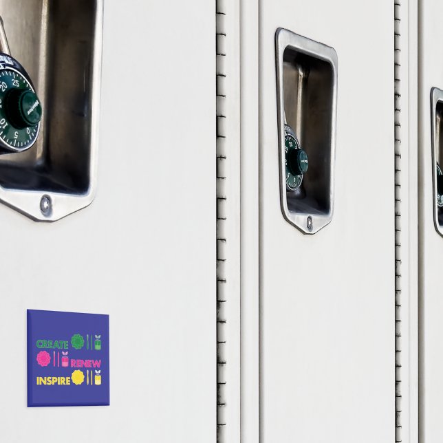 Konstnärlig vårknollningsmagnet magnet (In Situ (Locker))