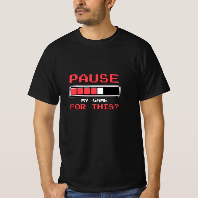 Konstnärlig videomaterial för spel för spelare t shirt (Framsida)