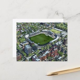 Konstnärlig vy över Lord's Cricket Ground, London Vykort
