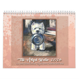 Konstnärlig Westie-kalender av Deborah Borgo Kalender