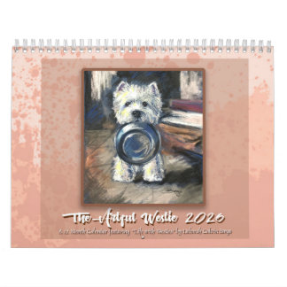 Konstnärlig Westie-kalender av Deborah Borgo Kalender