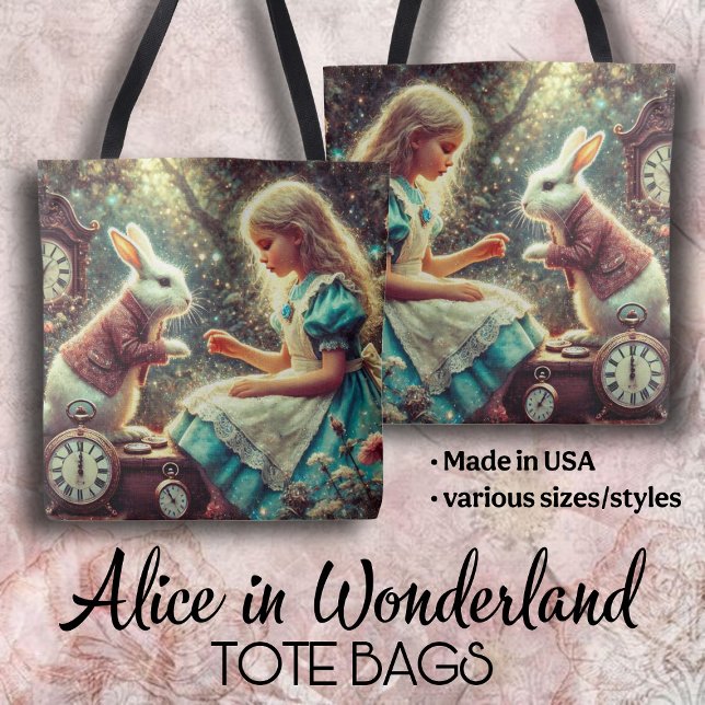 Konstnärlig Wonderland-scen Vintage Boho Tygkasse (Skapare uppladdad)
