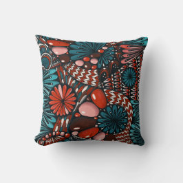 Konstnärlig Zentangle Neurographica Mönster Kudd Kudde