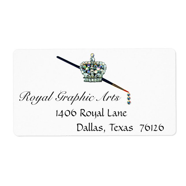 Konstnärliga Adressetiketter Fraktsedel (Framsidan)