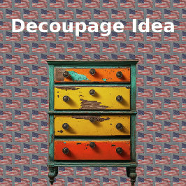 Konstnärliga amerikanska Flagga Röda vita och blå 