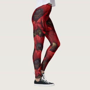 Konstnärliga Anemoner Blomma Kläder Fitness Leggings