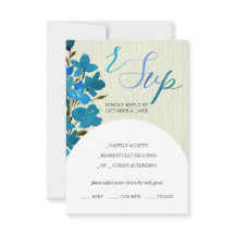 Konstnärliga blå vattenfärger, vilda blommor