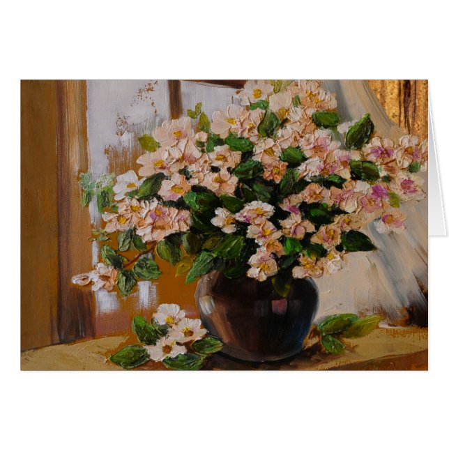 Konstnärliga Blommigtar - skydd 2 OBS Kort (Framsidan Horizontal)