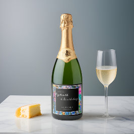 Konstnärliga blommor i akvarell för valfri födelse