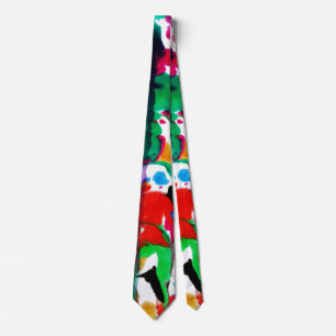 Konstnärliga blommor slips