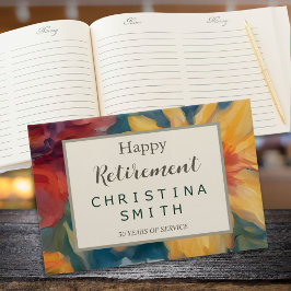 Konstnärliga blommor Vintage Blommigt Pension Part Gästböcker