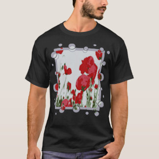Konstnärliga botaniska rödspättor med Roligt Gräns T Shirt
