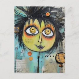 Konstnärliga damer 3 vykort