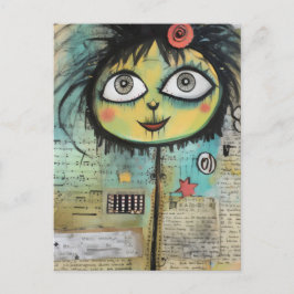 Konstnärliga damer 4 vykort