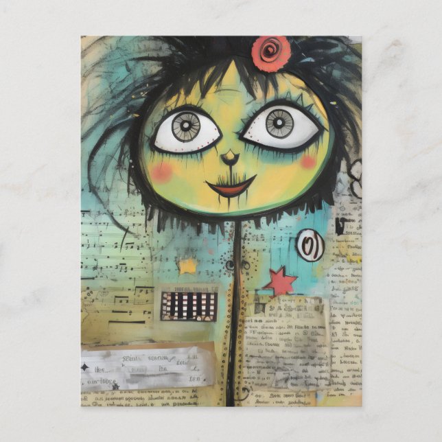 Konstnärliga damer 4 vykort (Framsida)