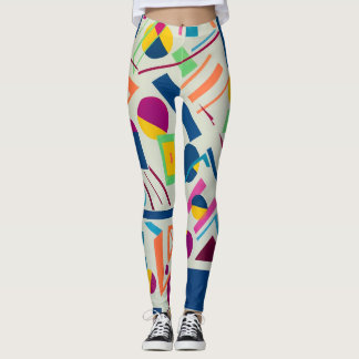Konstnärliga designad färgade baljväxter med fullt leggings