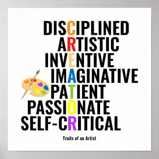 Konstnärliga drag poster