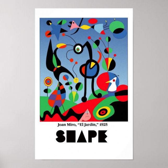 Konstnärliga element - Former med Miro Poster (Framsidan)