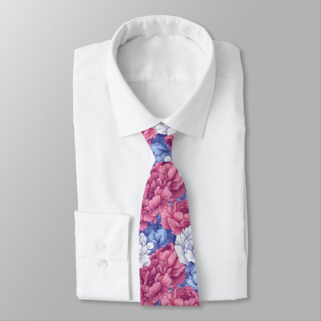 Konstnärliga fadersdag Peonies Slips (Bunden)