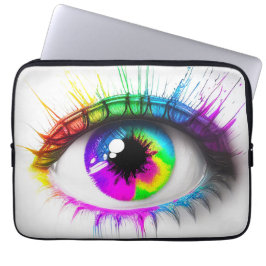 Konstnärliga färgade Öga Laptop Fodral