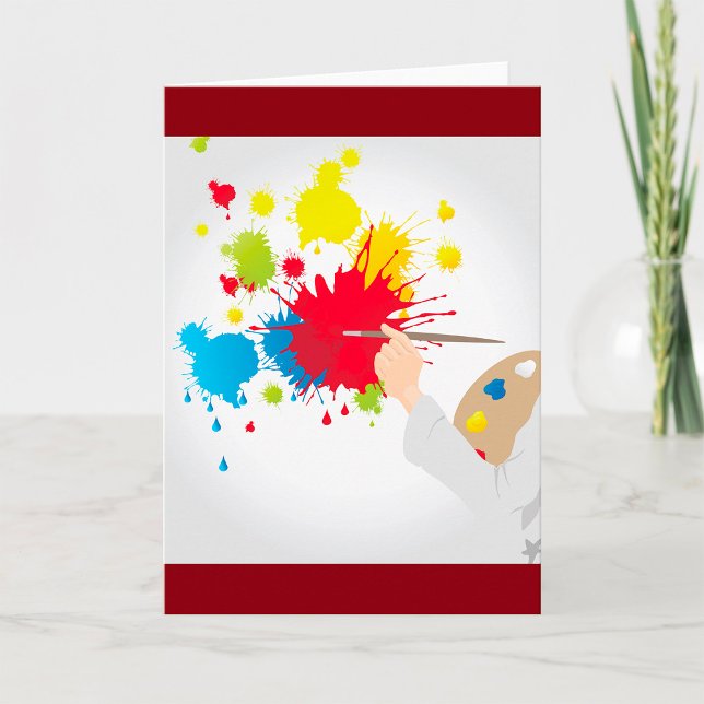 Konstnärliga färgkort kort (Skapare uppladdad)