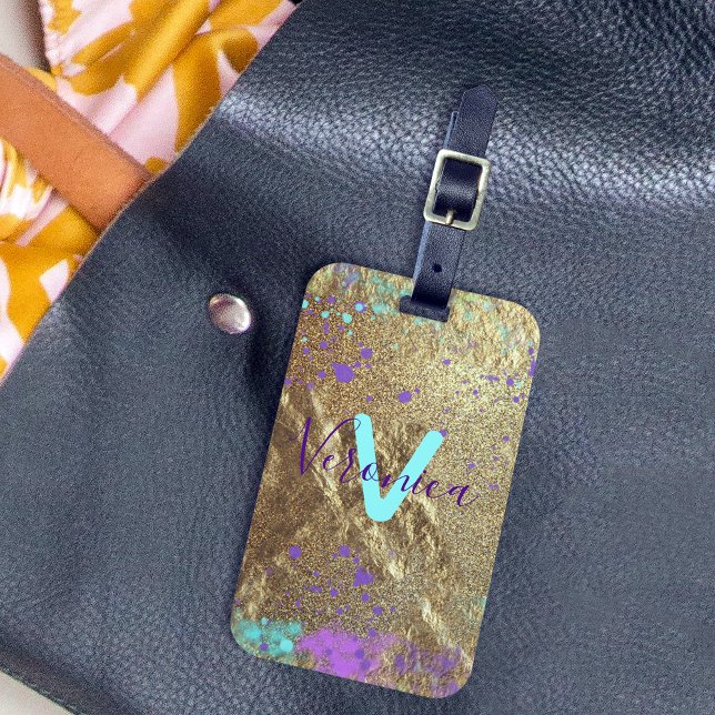 Konstnärliga färgplattor för Guld Metallic Foil Gl Bagagebricka (Skapare uppladdad)