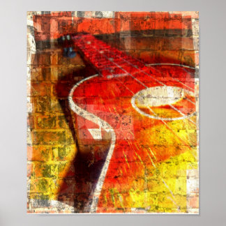 Konstnärliga gitarrer Poster