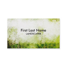 Konstnärliga gröna grungelandscapervisitkortar