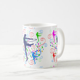 Konstnärliga gymnastika kaffemugg