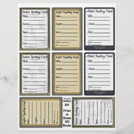 Konstnärliga handelskort i Lakan