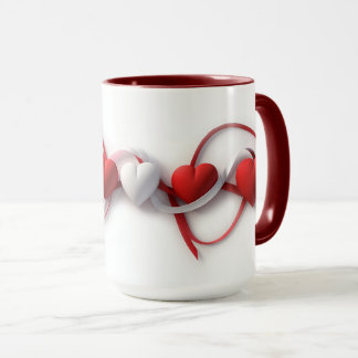 Konstnärliga Hearts Mugg