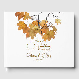 Konstnärliga Höst löv Bröllop Gästböcker