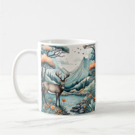 Konstnärliga illustrationer kaffemugg
